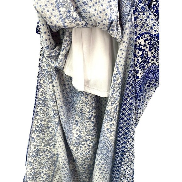 ALTAR’D STATE Mixed Print Blue Sleeveless Maxi Dress S Beach Vacation Boho - Picture 8 of 9